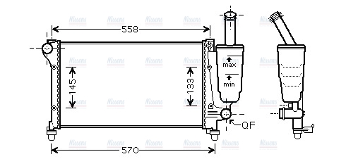 AVA Coolant Radiator FTA2368