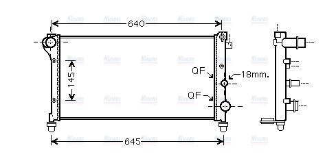 AVA Coolant Radiator FTA2379