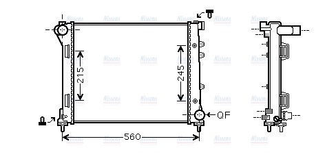 AVA Coolant Radiator FTA2387