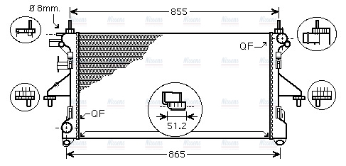 AVA Coolant Radiator FTA2399