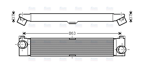 AVA Charge Air Intercooler FTA4353