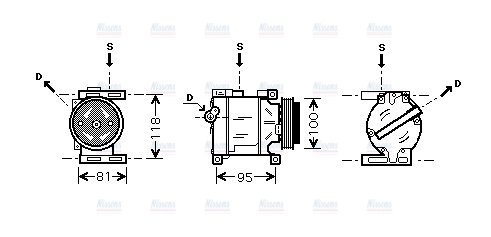 AVA Aircon Compressor FTAK090