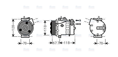 AVA Aircon Compressor FTAK384