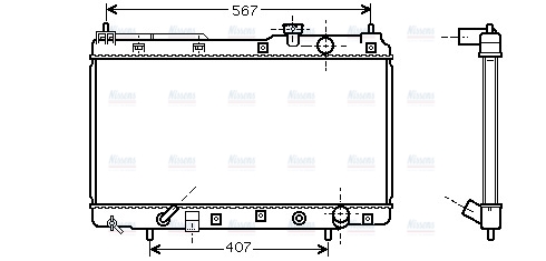 AVA Coolant Radiator HD2104