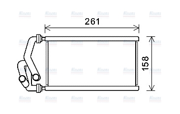 AVA Cabin Heater Core HDA6294