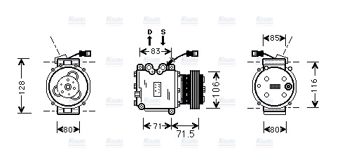 AVA Aircon Compressor HDAK009