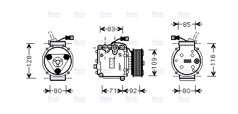 AVA Aircon Compressor HDAK169