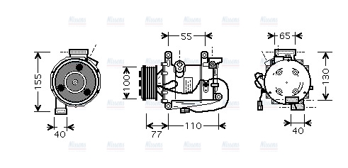 AVA Aircon Compressor HDK208