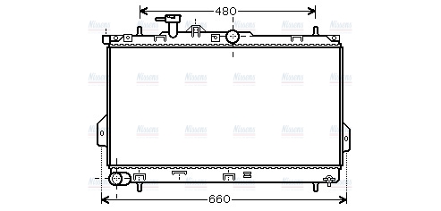 AVA Coolant Radiator HY2097