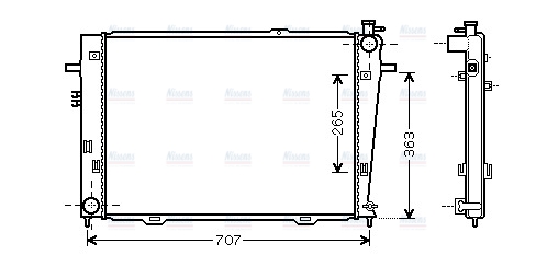 AVA Coolant Radiator HY2126