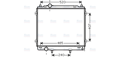 AVA Coolant Radiator HY2163
