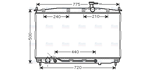 AVA Coolant Radiator HY2174