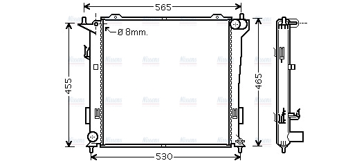 AVA Coolant Radiator HY2181