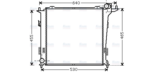 AVA Coolant Radiator HY2207