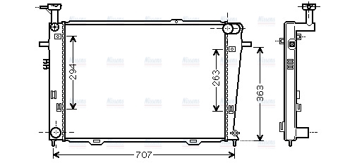 AVA Coolant Radiator HY2210