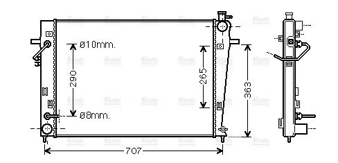 AVA Coolant Radiator HY2247