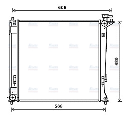 AVA Coolant Radiator HY2284