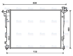 AVA Coolant Radiator HY2285