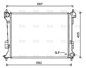 AVA Coolant Radiator HY2302