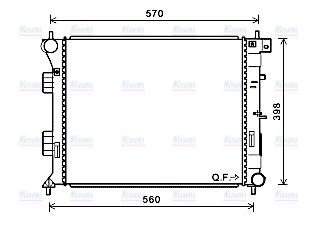 AVA Coolant Radiator HY2338