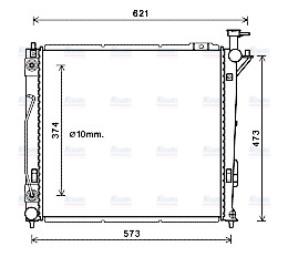AVA Coolant Radiator HY2339