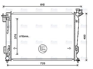 AVA Coolant Radiator HY2372