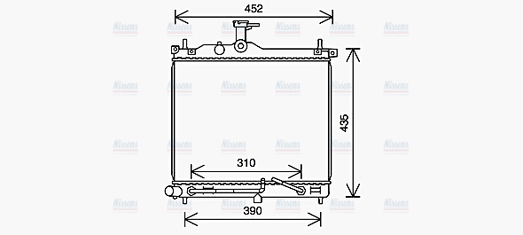 AVA Coolant Radiator HY2453