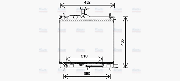 AVA Coolant Radiator HY2454