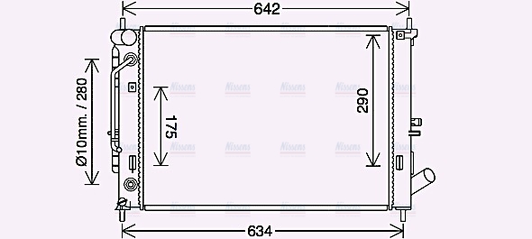 AVA Coolant Radiator HY2465