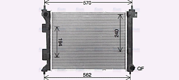 AVA Coolant Radiator HY2479