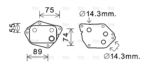AVA Oil Cooler HY3288