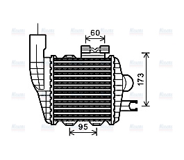 AVA Charge Air Intercooler HY4226