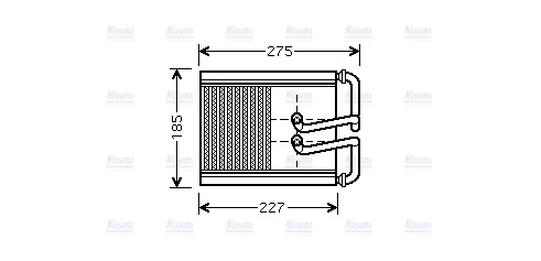 AVA Cabin Heater Core HY6169