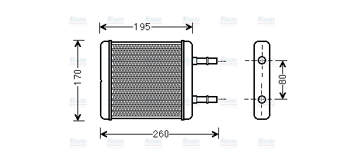 AVA Cabin Heater Core HY6216