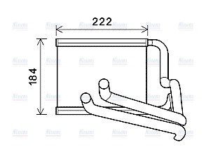AVA Cabin Heater Core HY6236