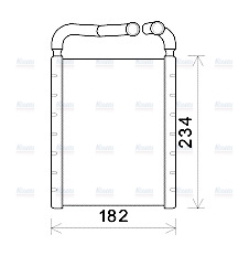 AVA Cabin Heater Core HY6356