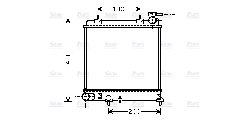 AVA Coolant Radiator HYA2085