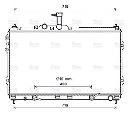 AVA Coolant Radiator HYA2402