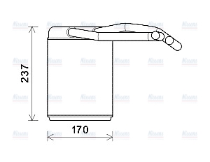 AVA Cabin Heater Core HYA6446