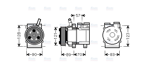 AVA Aircon Compressor HYAK257