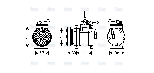 AVA Aircon Compressor HYK217