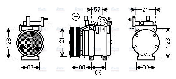 AVA Aircon Compressor HYK258