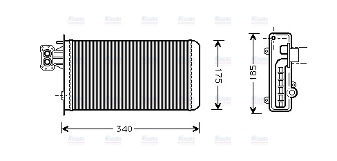 AVA Cabin Heater Core IV6047
