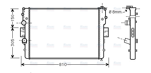 AVA Coolant Radiator IVA2087