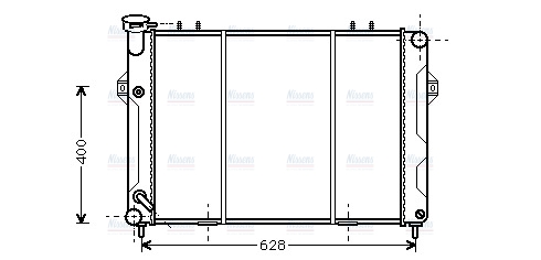 AVA Coolant Radiator JE2008