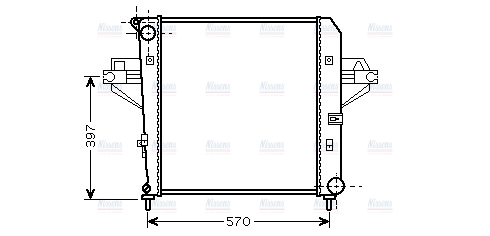 AVA Coolant Radiator JE2046