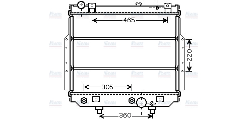 AVA Coolant Radiator JEA2038