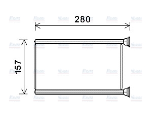 AVA Cabin Heater Core JEA6069