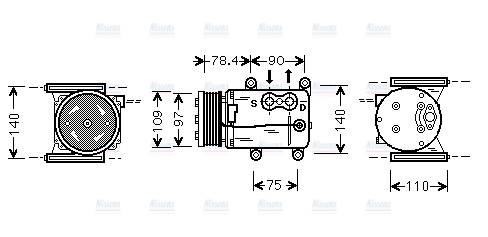AVA Aircon Compressor JRAK025