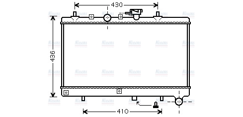 AVA Coolant Radiator KA2054